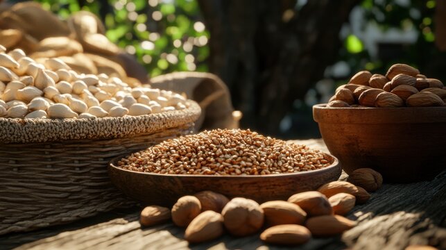 Healthy Snacking Organic Nuts, Seeds, and Fruits, Nutrient-Dense and Delicious, Perfect for a Balanced Diet