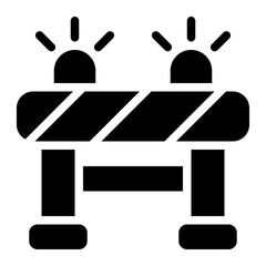 Barrier solid icon