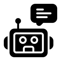 Chatbot solid icon