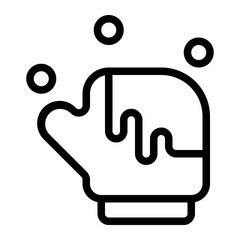 Glove line icon