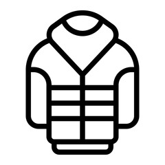 Puffer Coat line icon