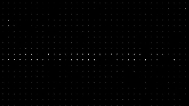 abstract animated halftone dotted retro technology background, random dots, and grids, 3d render loop animation backdrop