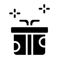 Surprise solid icon