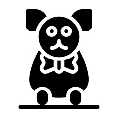 Teddy Bear solid icon