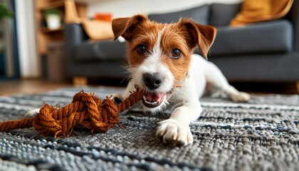 Playful pet enjoying a brand toy or accessory for an engaging playtime experience