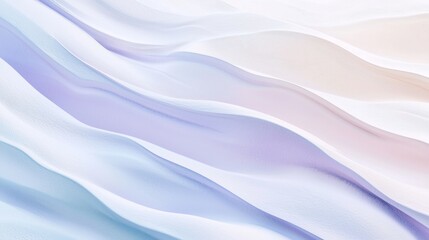 Obraz premium Soft pastel colors blend seamlessly in a mesmerizing display of flowing abstract waves, creating a modern and elegant background suitable for various design projects