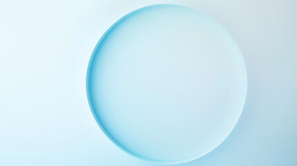 Minimalist abstract background featuring a light blue circle emerging from a monochromatic background, creating a subtle yet captivating 3d effect, ideal for modern and clean design projects