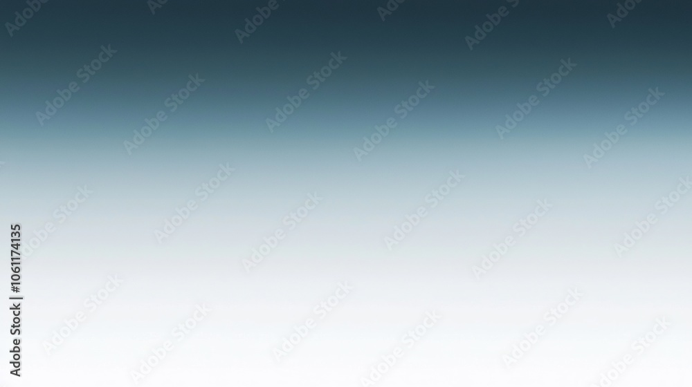 Wall mural smooth and blurry gradient background image transitioning from navy blue to white, creating a serene