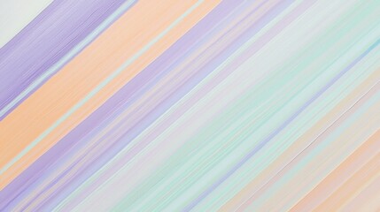 Soft pastel hues of purple, peach, and mint green blend seamlessly in diagonal stripes, creating a soothing yet dynamic visual effect