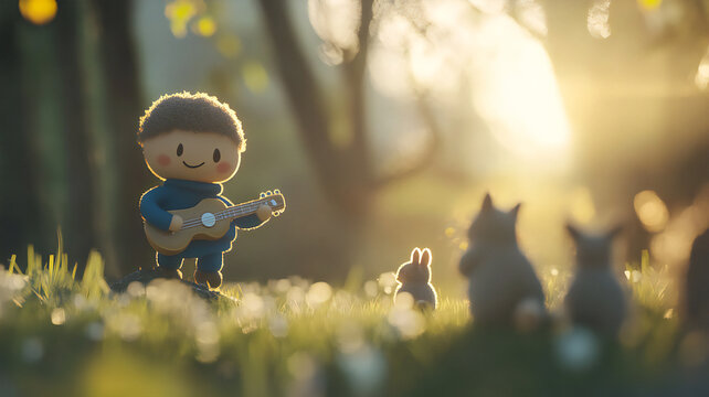 Small concert in the forest