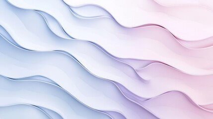 Obraz premium Smooth pastel-colored abstract waves are flowing and creating a beautiful and elegant pattern, perfect for backgrounds and designs