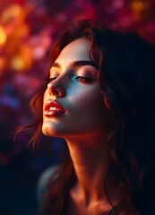Fototapeta premium portrait of a woman with red hair