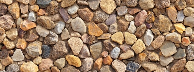 A close-up view of assorted natural stones in varying colors and sizes.