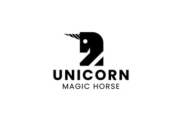 Unicorn logo design. Creative logo design. Best logo design