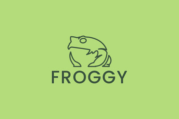 frog logo vector icon illustration