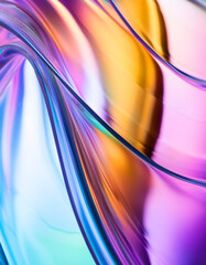 Naklejka premium Flowing gradient transparent multilayer glass background