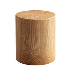 Wooden product stage isolated on transparent background Generative Ai.
