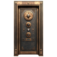 Vintage Safe Door with Unique Design and Texture