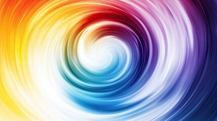 Abstract Swirling Rainbow Color Gradient