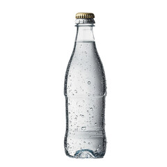 bottle of water isolated on white