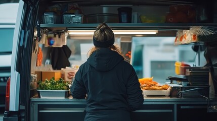 Food Truck at Night: A Cozy, Vibrant Culinary Experience