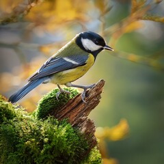 Fototapeta premium great tit bird animal