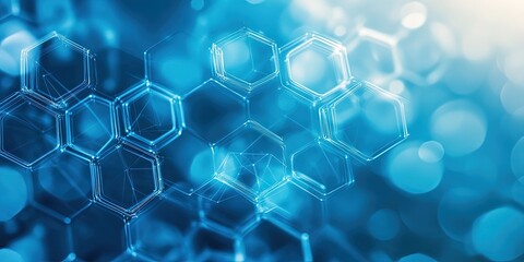 Obraz premium hexagon shape background 