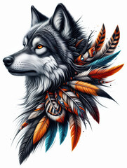 TRIBAL TATOO トライバル タトゥ 狼 wolf