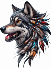 TRIBAL TATOO トライバル タトゥ 狼 wolf