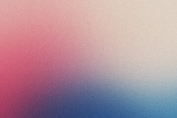 Grainy gradient background in blue and pink colors. Noise texture. abstract blue pink gradient. background design. colorful background with space for design. banner, poster