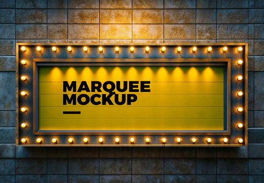 Marquee Mockup Template