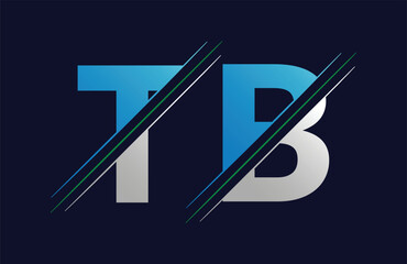 TB Letter logo design vector template.