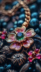 Fototapeta premium Stunning close up of a chic and fashionable jewelry piece, perfect for modern style enthusiasts