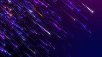 Abstract pink blue light trail creative cosmic background.