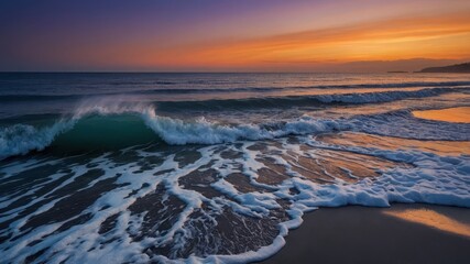 sunset over the ocean