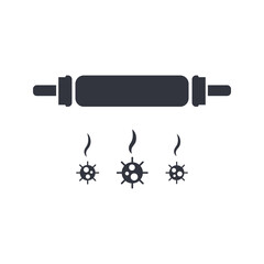 Cleaning Bacterial Logo Template Icon