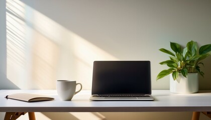 Fototapeta premium Modern Minimalist Workspace