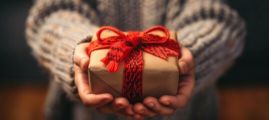 Customer unboxing a customized item wrapped in sustainable, eco friendly packaging