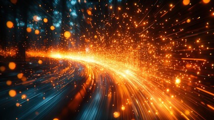 Fototapeta premium Abstract Light Trails