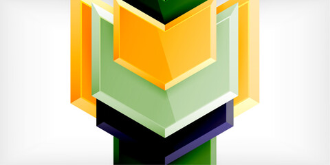 Technology dynamic arrow geometric background. Vector Illustration For Wallpaper, Banner, Background, Card, Book Illustration, landing page