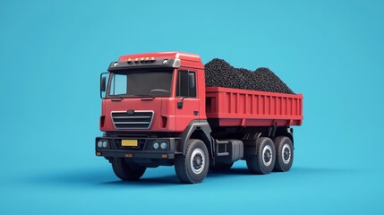 toy truck isolated on white