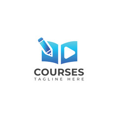 Creative Course vector logo design 
