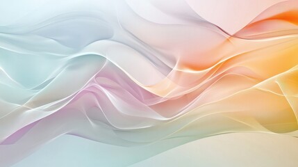 Fototapeta premium Serene Fluid Wave Pattern in Transparent Abstract Background with Innovative Concepts