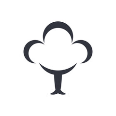 Cloud Tree Logo Template Icon
