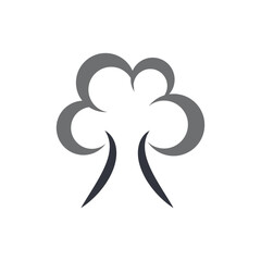 Cloud Tree Logo Template Icon