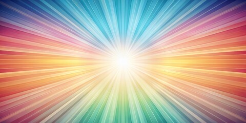 Obraz premium Vibrant Pastel Sunburst Illustration - High-Resolution Digital Art with Colorful Patterns, Perfect for Backgrounds, Wallpapers, and Graphic Design Projects