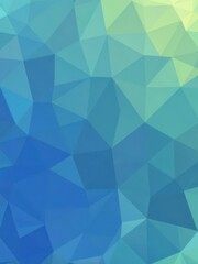 Fototapeta premium Abstract geometric shapes in varying shades of blue and green creating a mesmerizing background, abstract