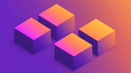 Obraz premium abstract colorful cubes