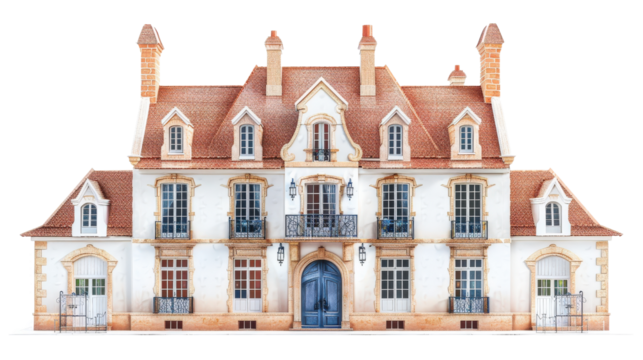 Elegant manor with a classic design and charming architecture