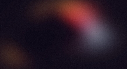 Abstract dark gray red orange blue colour grainy gradient backdrop design. Soft noisy color flow shaped gradient texture. Vibrant colors flow, website header design, poster, banner